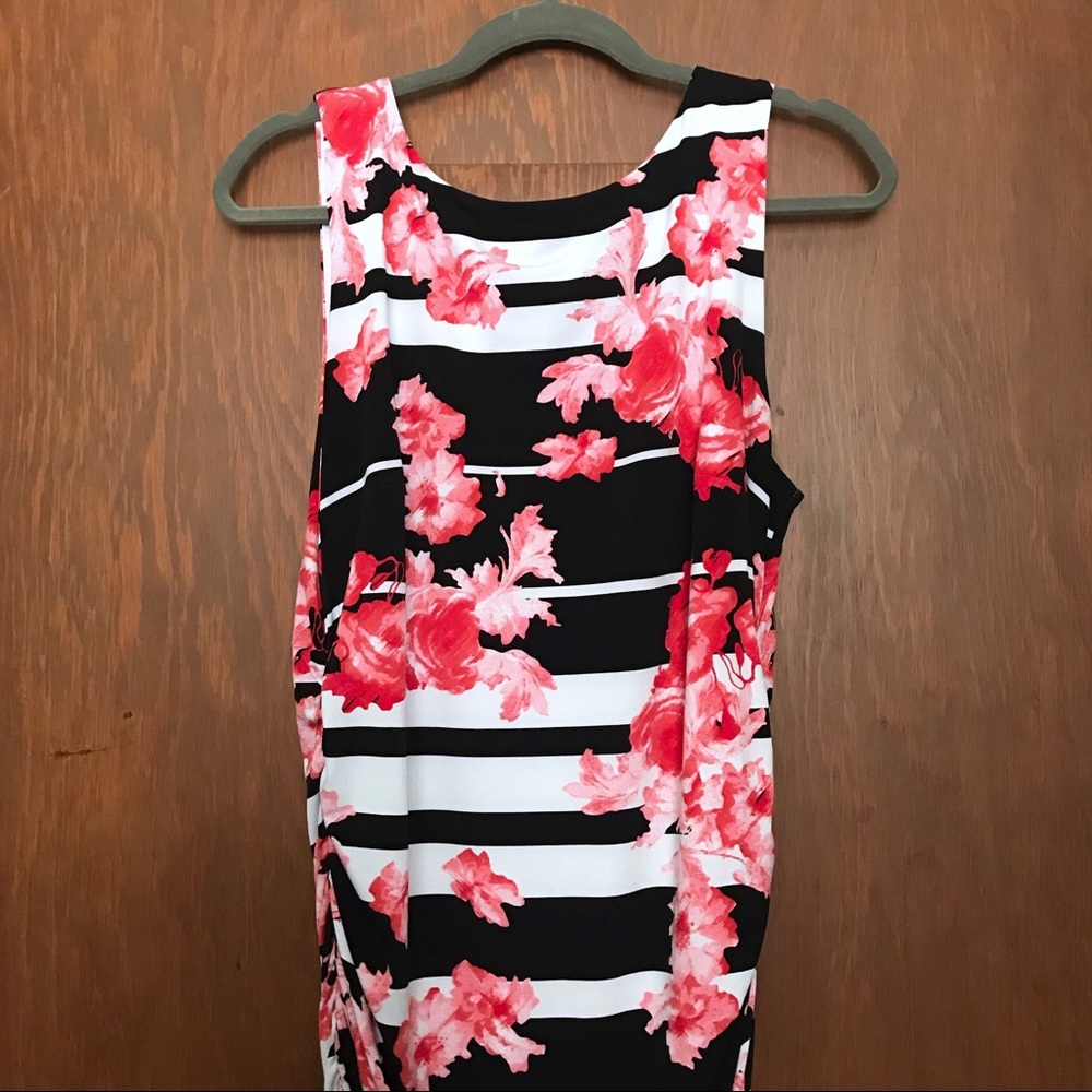 Floral Striped Dress